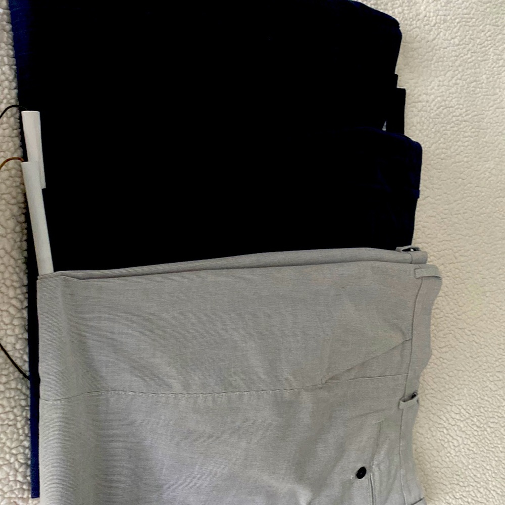Set of 3 Men’s dress pants. Navy, Navy Pinstripe, Gray
